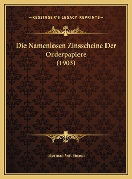 Die Namenlosen Zinsscheine Der Orderpapiere