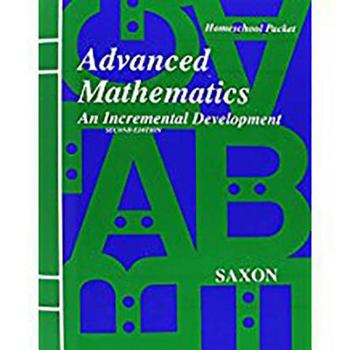 Paperback Saxon Advanced Math Answer Key & Tests Second Edition Book