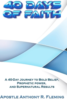 Paperback 40 Days of Faith [Large Print] Book