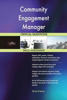 Paperback Community Engagement Manager Critical Questions Skills Assessment Book
