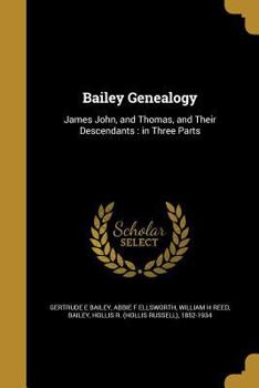 Paperback Bailey Genealogy Book