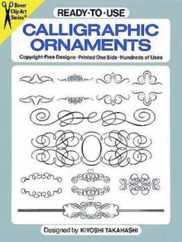 Paperback Ready-To-Use Calligraphic Ornaments Book