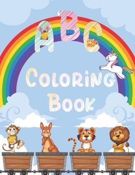 Paperback ABC Coloring Book: My Big ABC Coloring Book, Unicorn Coloring Book 2 Year Old [Large Print] Book