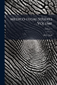 Paperback Medico-legal Studies Volume; Volume 4 Book