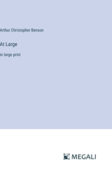 Hardcover At Large: in large print Book