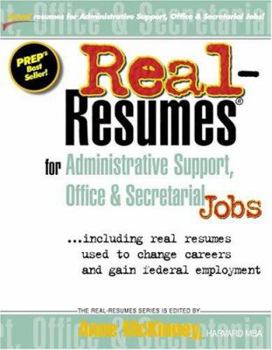 Paperback Real-Resumes for Administrative Support, Office & Secretarial Jobs: Including Real Resumes Used to Change Careers and Gain Federal Employment Book