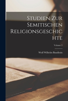 Paperback Studien Zur Semitischen Religionsgeschichte; Volume 2 [German] Book