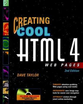 Paperback Creating Cool HTML 4 Web Pages [With CDROM] Book