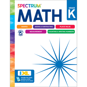 Paperback Spectrum Math Workbook, Grade K Book