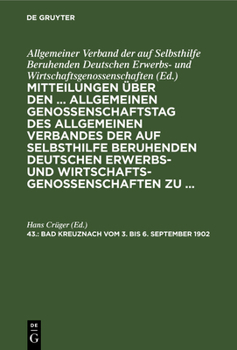 Hardcover Bad Kreuznach Vom 3. Bis 6. September 1902 [German] Book