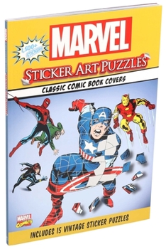 Paperback Marvel Sticker Art Puzzles Book