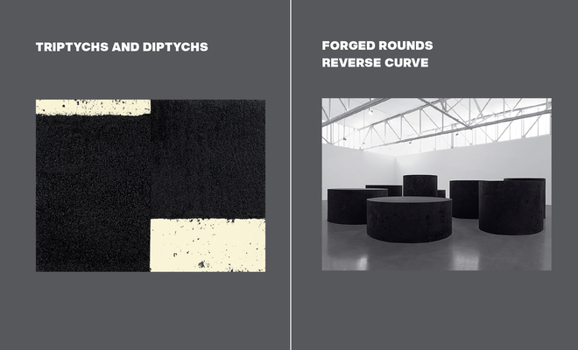 Hardcover Richard Serra: Triptychs and Diptychs, Forged Rounds, Reverse Curve Book