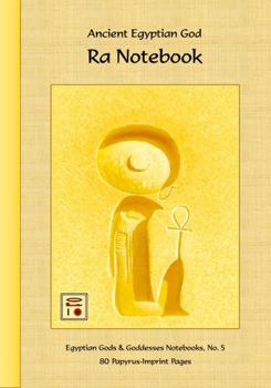 Paperback Ancient Egyptian God Ra Notebook: 80 Papyrus-Imprint Pages Book
