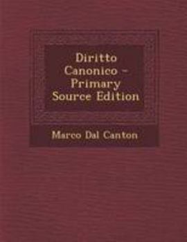 Paperback Diritto Canonico [Italian] Book