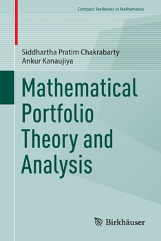 Paperback Mathematical Portfolio Theory and Analysis Book