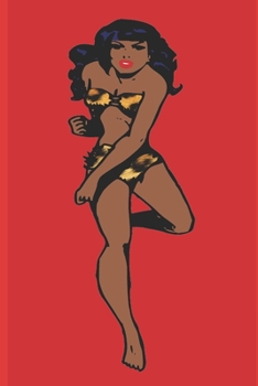 Paperback retro african pin up password book