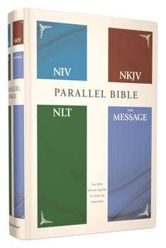 Hardcover Niv, Nkjv, Nlt, the Message, (Contemporary Comparative) Parallel Bible, Hardcover Book