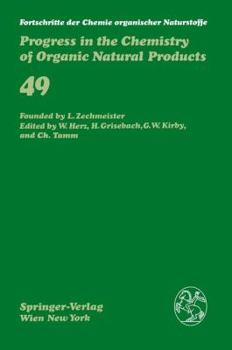 Progress in the Chemistry of Organic Natural Products/Fortschritte Der Chemie Organischer Naturstoffe