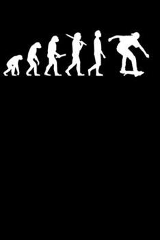 Skater Notebook: Skating Evolution 6 x 9 Lined Ruled Journal Gift For Skaters & Skateboarders (108 Pages)