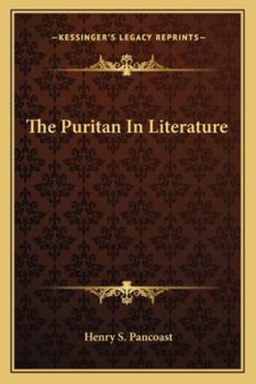 Paperback The Puritan In Literature Book