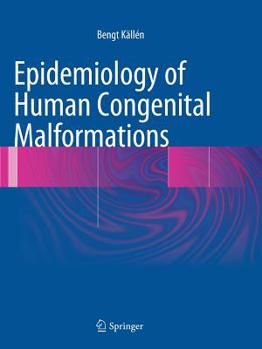 Paperback Epidemiology of Human Congenital Malformations Book