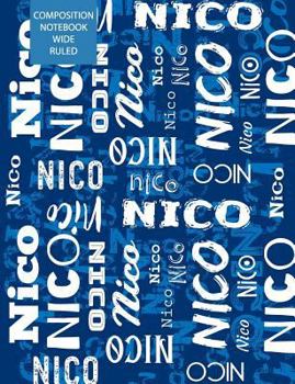 Paperback Nico Composition Notebook Wide Ruled Book