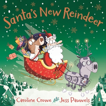 Hardcover Santa's New Reindeer Book