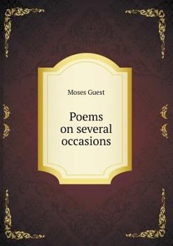 Paperback Poems on several occasions Book