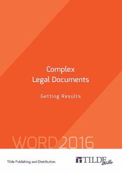 Paperback Complex Legal Documents: Getting Results Book