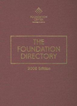 Hardcover The Foundation Directory 2006 Book
