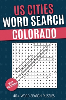 Paperback US Cities Word Search - Colorado: Puzzlebook with Word Find US Cities Puzzles for Seniors, Adults and all other Puzzle Fans Book