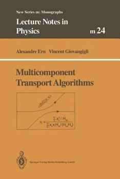 Paperback Multicomponent Transport Algorithms Book