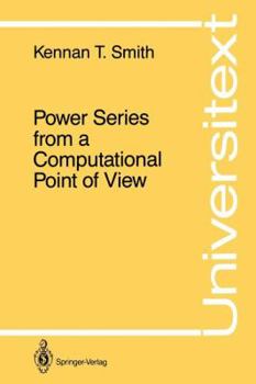 Paperback Power Series from a Computational Point of View Book