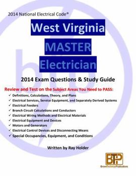 Paperback West Virginia 2014 Master Electrician Study Guide Book