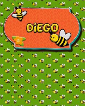 Paperback Handwriting Practice 120 Page Honey Bee Book Diego: Primary Grades Handwriting Book K-2 Book