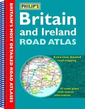 Spiral-bound Philip's Britain & Ireland Road Atlas Book