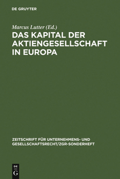 Hardcover Das Kapital der Aktiengesellschaft in Europa [German] Book
