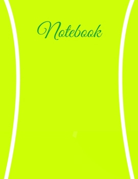 Paperback Notebook: Tennis Green Ball Cover Lined Journal Paper Funny Tennis Gifts For her or him Dad or Mom / Best team coaches Lovers Gi Book