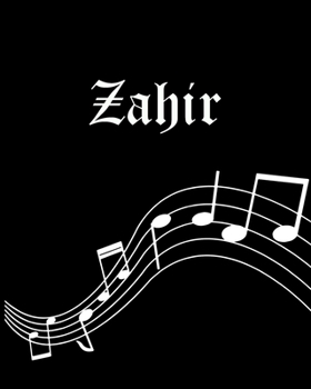 Paperback Zahir: Sheet Music Note Manuscript Notebook Paper - Personalized Custom First Name Cover - Musician Composer Instrument Compo Book