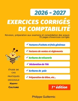 Paperback Exercices corrigés de comptabilité: Pour révision et préparation aux examens [French] Book