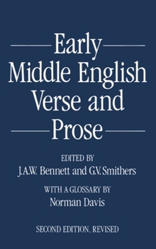Paperback Early Middle English Verse and Prose Book