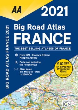 Paperback Big Road Atlas France 2021 Book