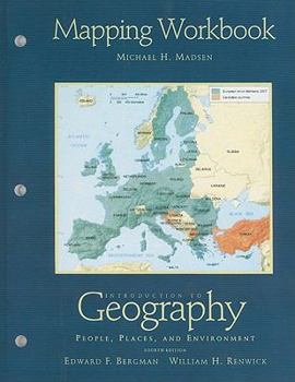 Paperback Introduction to Geography Mapping Workbook: People, Places, and Environment Book