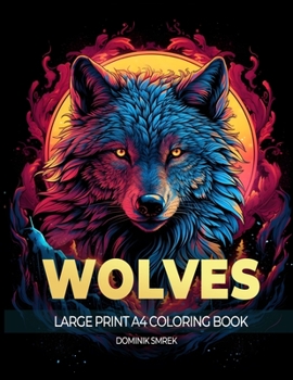 Paperback Wolves: A Large Print A4 Colouring Book