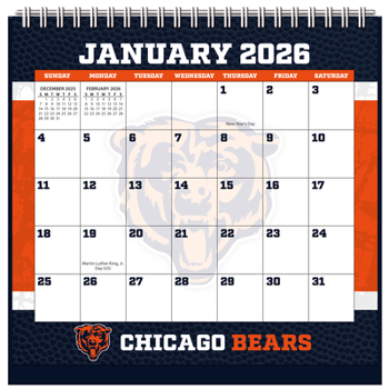 Calendar Chicago Bears 2026 Easel Desk Calendar Book