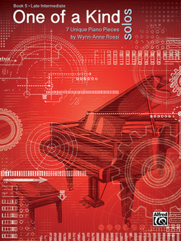 Paperback One of a Kind Solos, Bk 5: 7 Unique Piano Pieces Book