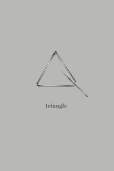 Triangle: Minimal Design Lined Practice Journal 6” x 9” 120 pages