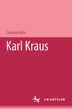 Hardcover Karl Kraus [German] Book