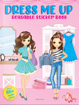 Paperback Dress Me Up Reusable Sticker Book for Chindren Book