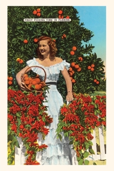 Paperback Vintage Journal Southern Belle, Oranges, Florida Book